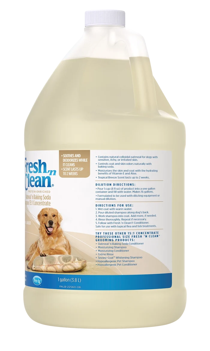 Fresh 'n Clean Oatmeal ’n Baking Soda Shampoo 15:1 Concentrate, Tropical Breeze Scent
