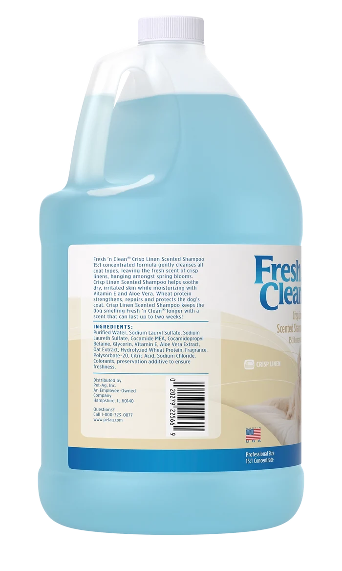 Fresh 'n Clean Scented Shampoo 15:1 Concentrate, Crisp Linen