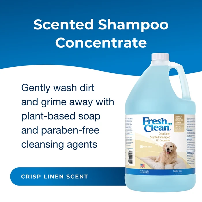 Fresh 'n Clean Scented Shampoo 15:1 Concentrate, Crisp Linen