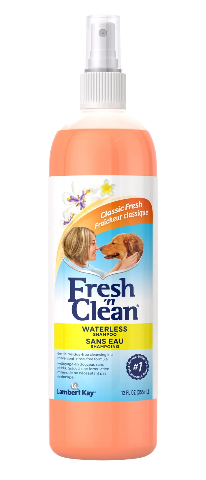 Fresh 'n Clean Waterless Shampoo Classic Fresh Scent, 12 oz.