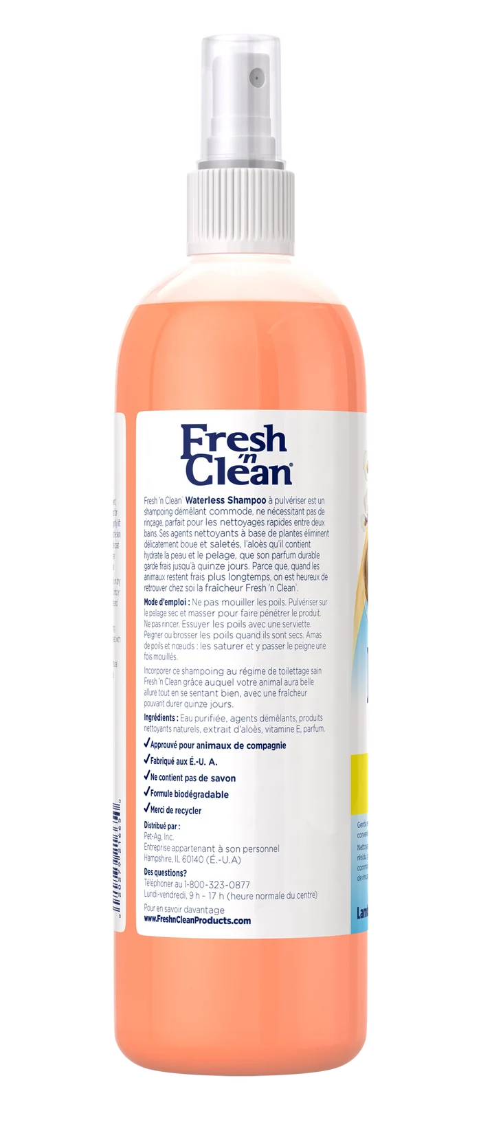 Fresh 'n Clean Waterless Shampoo Classic Fresh Scent, 12 oz.