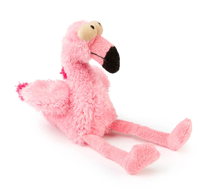 FuzzYard Dog Toy Neighborhood Nasties Little Flo the Flamingo Small