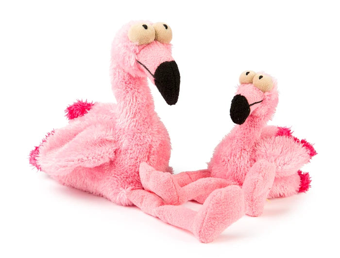 FuzzYard Dog Toy Neighborhood Nasties Little Flo the Flamingo Small