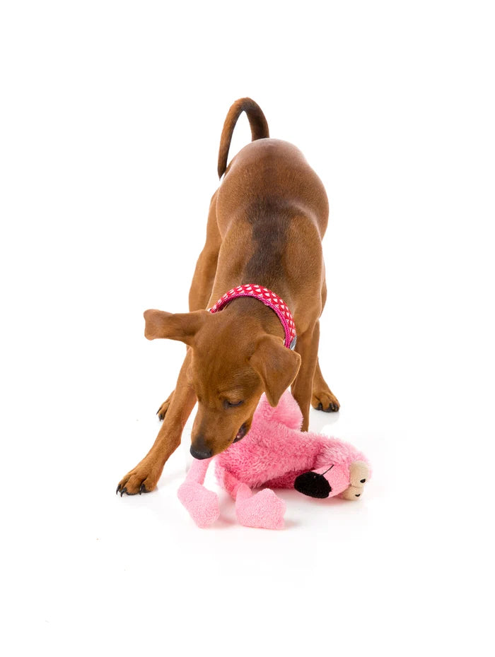 FuzzYard Dog Toy Neighborhood Nasties Little Flo the Flamingo Small
