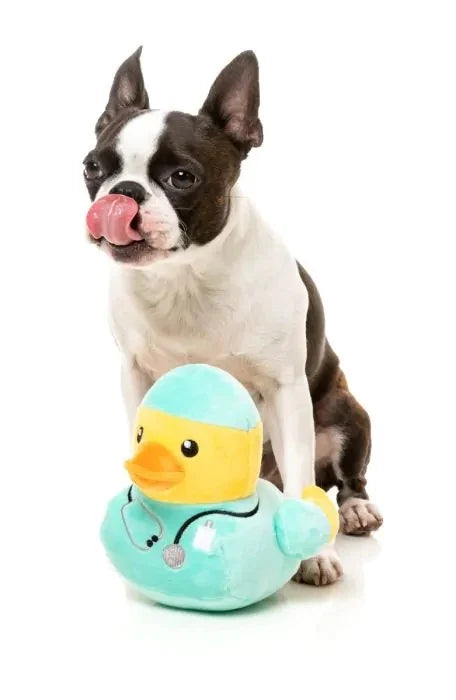 FuzzYard Ducktor Plush Dog Toy