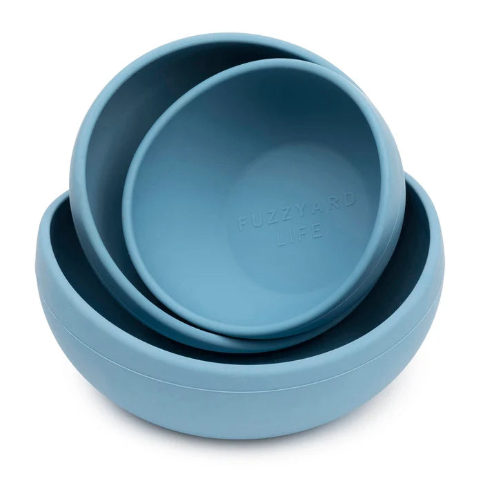 FuzzYard Life Silicone Bowl French Blue L