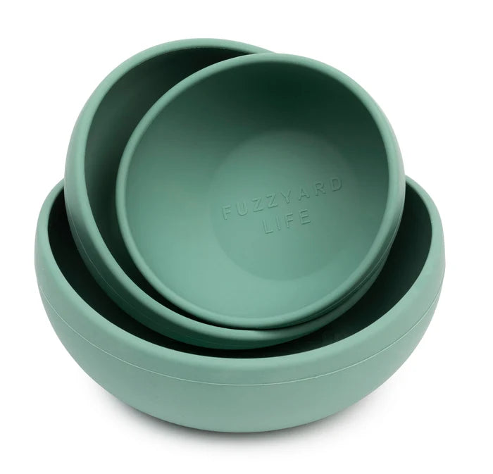 FuzzYard Life Silicone Bowl Myrtle Green L