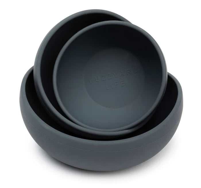 FuzzYard Life Silicone Bowl Slate Grey M