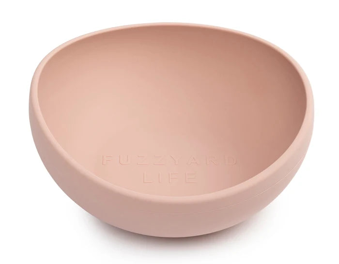FuzzYard Life Silicone Bowl Soft Blush L