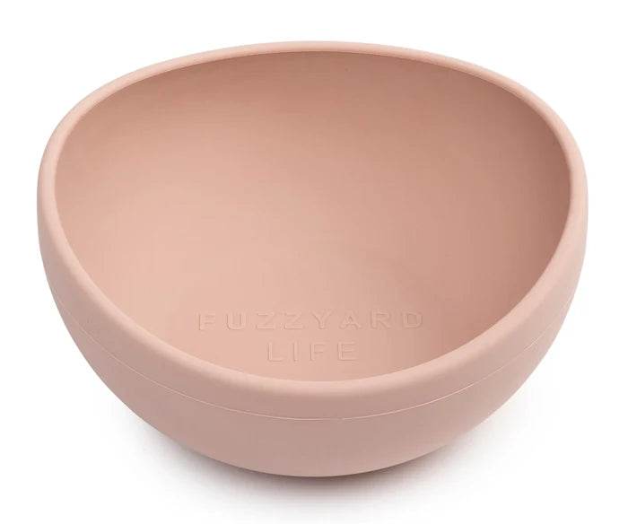 FuzzYard Life Silicone Bowl Soft Blush M