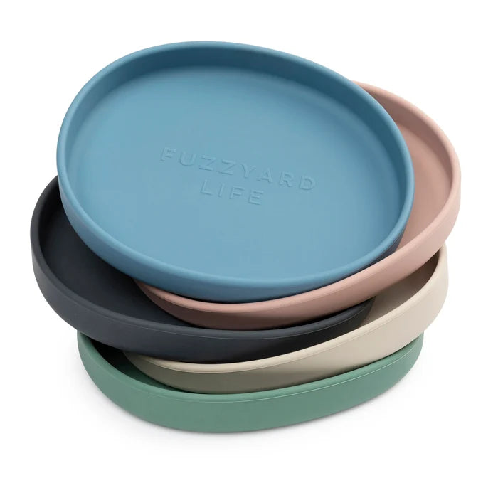 FuzzYard Life Silicone Cat Dish Slate