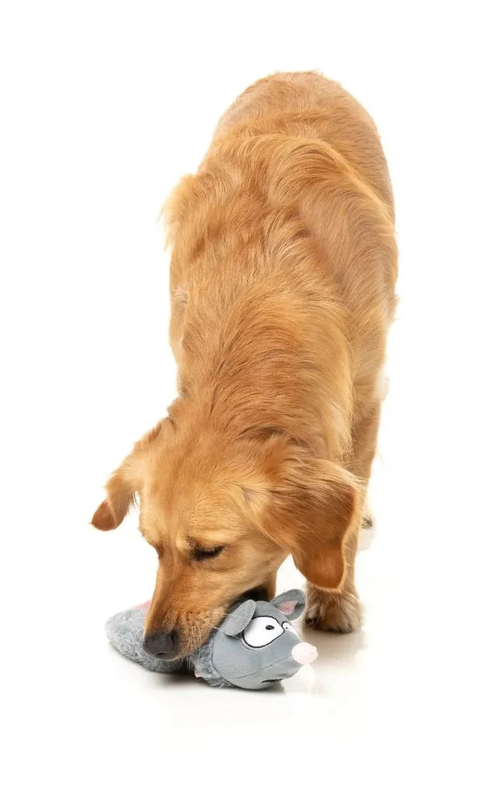 FuzzYard Rack Off Rat Plush Dog Toy