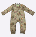 Gingham Woodland Boy Romper