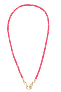 Goldie Paracord Charm Necklace Base -Fuchsia Multi