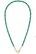 Goldie Paracord Charm Necklace Base -Kelly Green