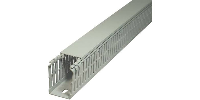 Grey Slotted Trunking 40 x 100mm 2m/pc