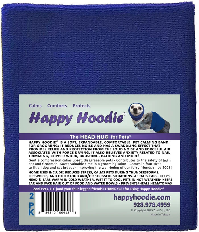 HAPPY HOODIE SET- CONTAINS  1 LARGE BLUE, 1 SMALL BLUE