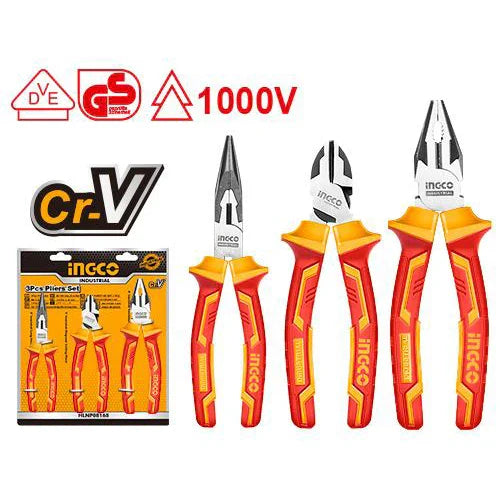 HIKPS28318 3 Pcs insulated  pliers set