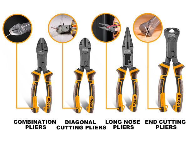 HKCPS5841 4-Piece Compound Action Pliers Set – Professional Hand Tools