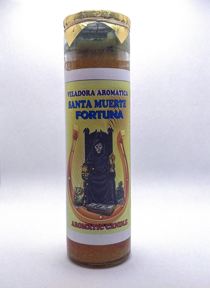 Holy Death Fortune  ( Santa Muerte Fortuna )    Prepared Candle