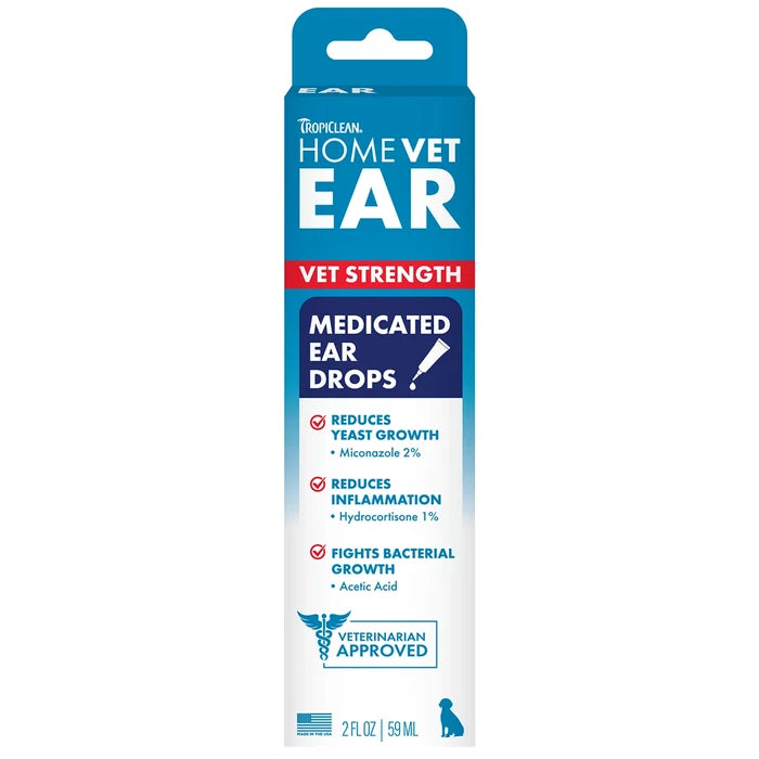 HomeVet Medicated Ear Drops, 2oz
