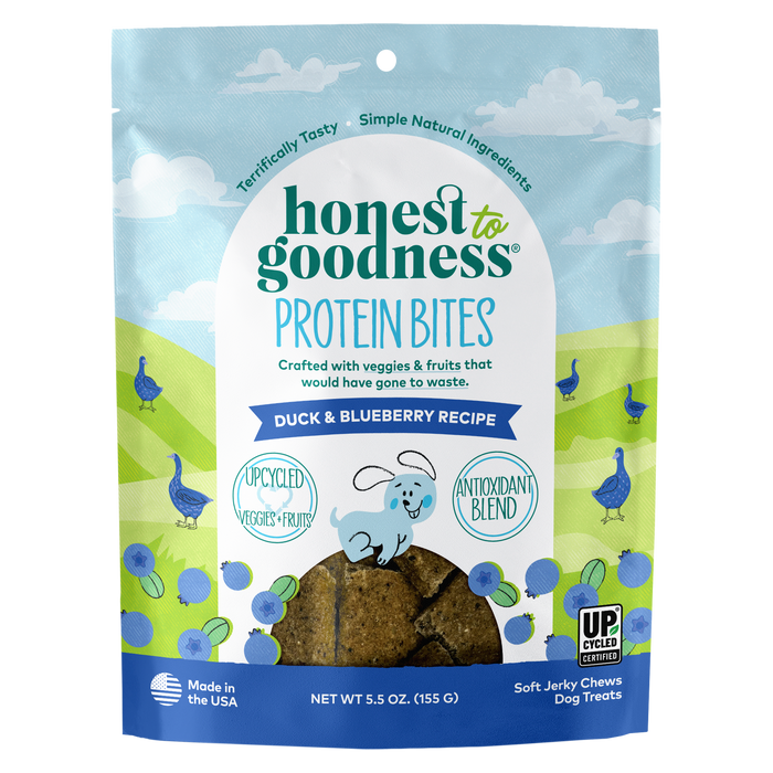 Honest to Goodness® Duck & Blueberry Protein Bites for Dogs 5.5 oz. Bag