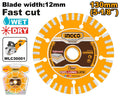 Ingco 12" Dry Diamond Cutting Disc 10mm Segment DMD012302