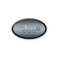 IN.K120-3OP 4-Button Auxiliary Topside Panel with Overlay -0607-005019 Gecko Topside control panel Gecko