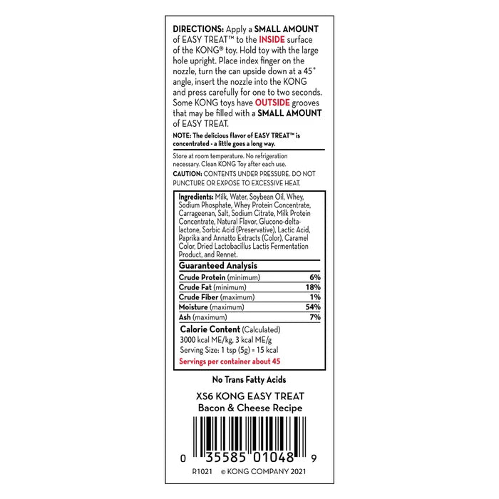 KONG® Easy Treat® Bacon & Cheese 8 oz
