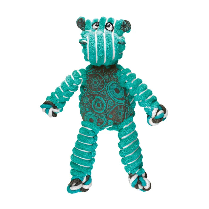 KONG® Floppy Knots Hippo Dog Rope Toy Small/Medium