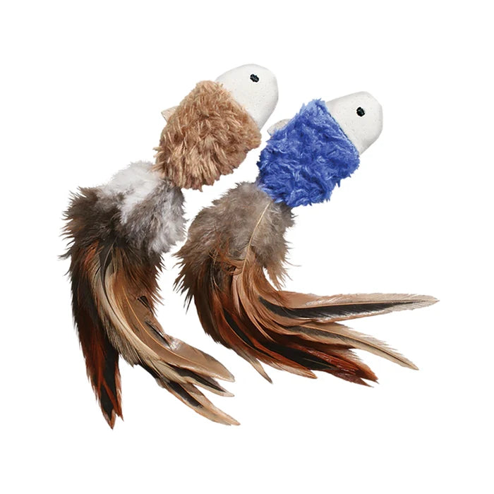 KONG® Naturals® Crinkle Fish Cat Toy 2pk Assorted