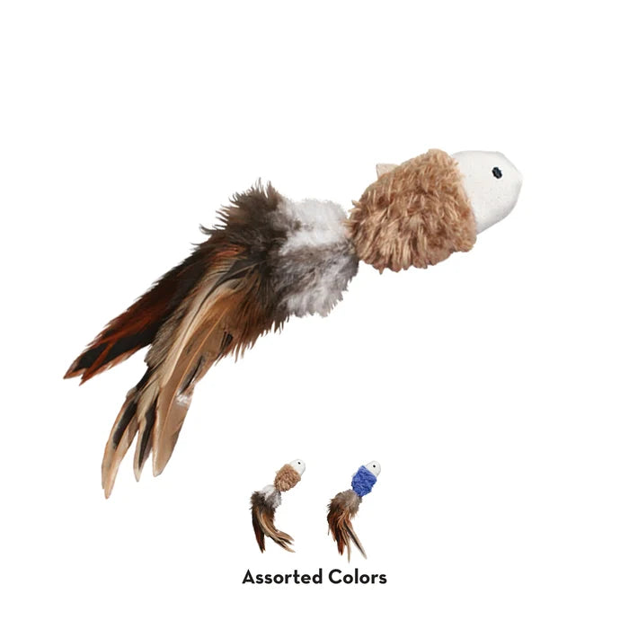 KONG® Naturals® Crinkle Fish Cat Toy 2pk Assorted