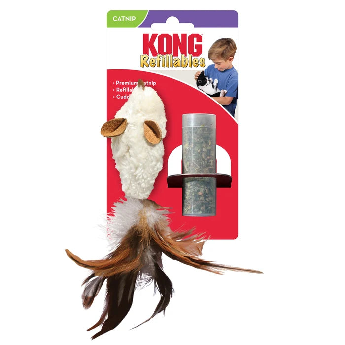 KONG® Refillables Feather Mouse Cat Toy