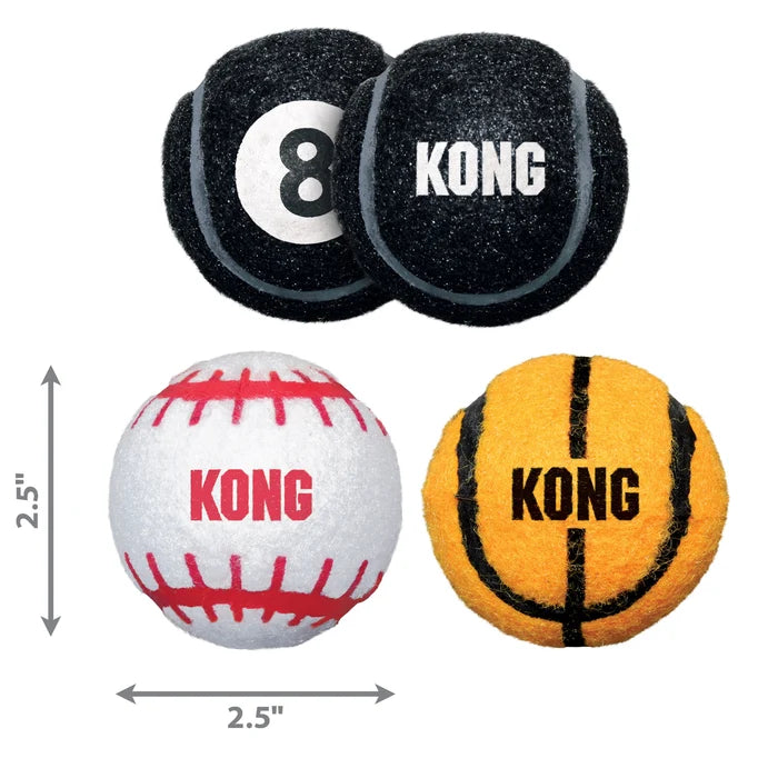 KONG® Sport® Balls Dog Fetch Toy Assorted Medium
