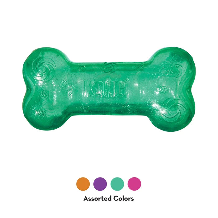 KONG® Squeezz® Crackle Bone Dog Fetch Toy Assorted Medium