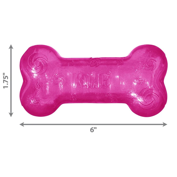 KONG® Squeezz® Crackle Bone Dog Fetch Toy Assorted Medium