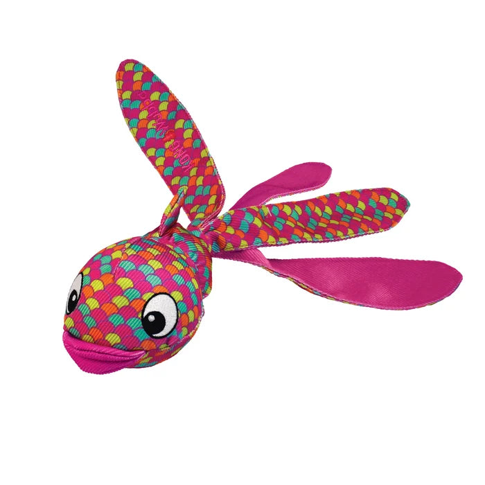 KONG® Wubba Finz Dog Tug Toy Pink Small