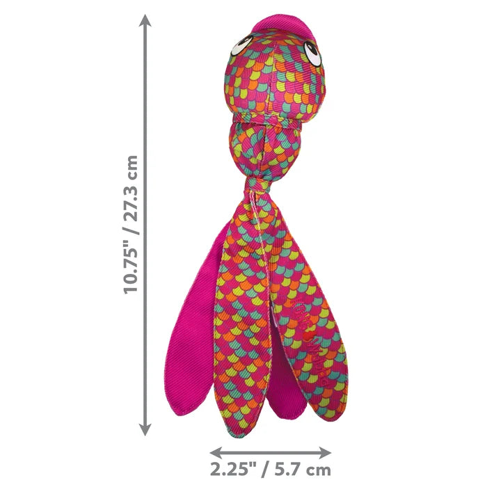 KONG® Wubba Finz Dog Tug Toy Pink Small