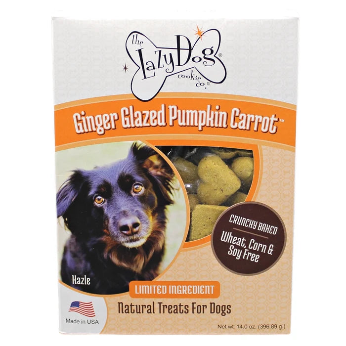 Lazy Dog Boxed Biscuits Ginger Glazed Pumpkin Carrot WCSF 14 oz