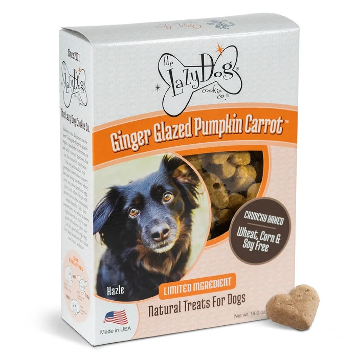 Lazy Dog Boxed Biscuits Ginger Glazed Pumpkin Carrot WCSF 14 oz