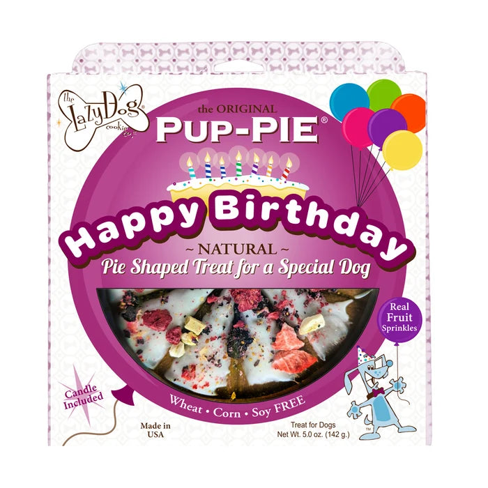 Lazy Dog Happy Birthday Pup-PIE for a Special Dog Treat 5oz - Case of 8    
Individual UPC 894137000336