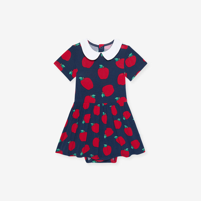 Lilian Collared Twirl Bodysuit Dress