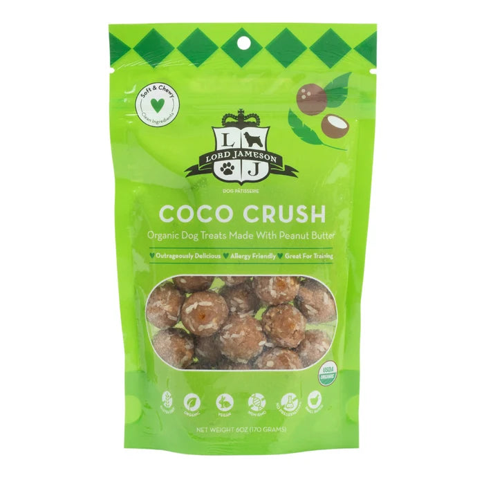 Lord Jameson Coco Crush Organic Soft & Chewy Dog Treats 6oz