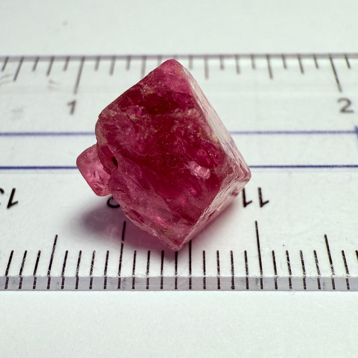 Mahenge Spinel Crystal Specimen, 9.07ct, Mahenge, Tanzania, Untreated Unheated, gemmy portion