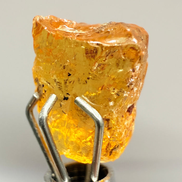Mandarin Spessartite Garnet, 3.62ct, Loliondo, Tanzania, Untreated Unheated, slightly included, flat shape, see pics