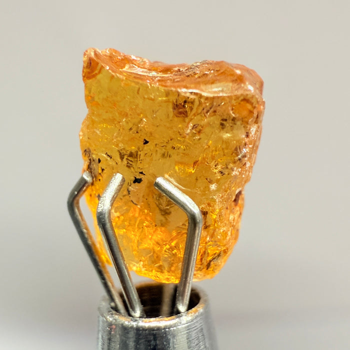 Mandarin Spessartite Garnet, 3.62ct, Loliondo, Tanzania, Untreated Unheated, slightly included, flat shape, see pics