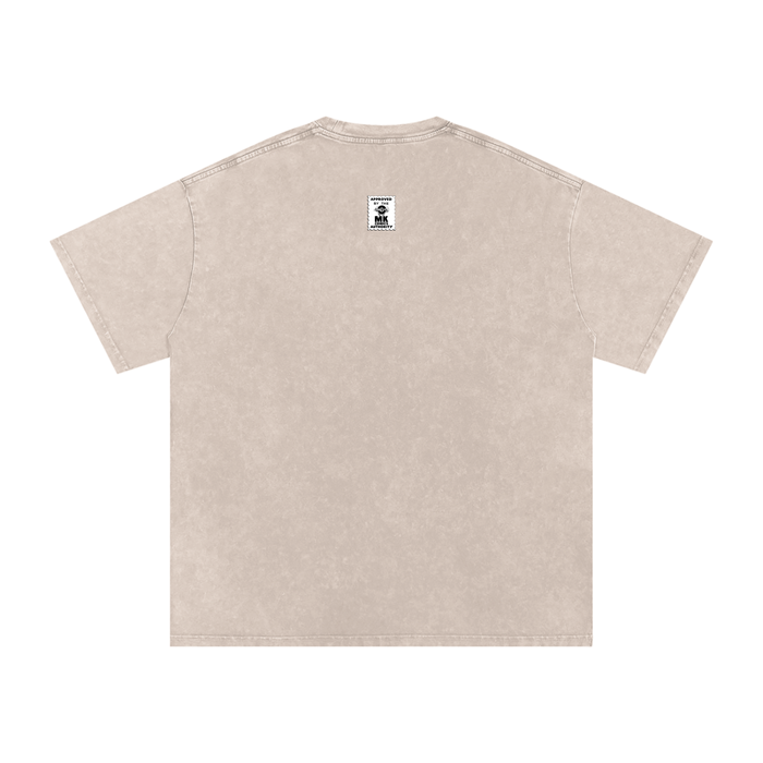 Maneater - Snow Washed Oversized Cotton T-Shirt