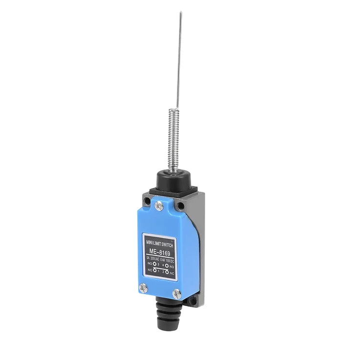 ME-8169 Limit Switch – 1NO+1NC, Spring Rod Actuator, IP65, 5A 250V