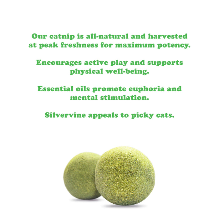 Meowijuana Purrple Passion Compressed Catnip Ball Refills 2pk
