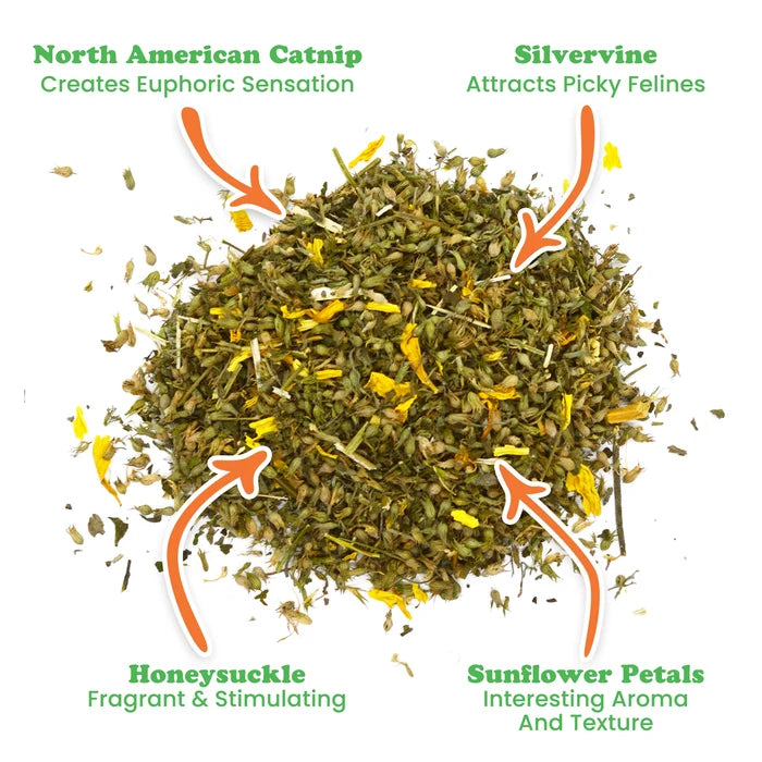 Meowijuana Sierra Sunshine - Catnip, Sunflower, Honeysuckle & Silvervine Blend